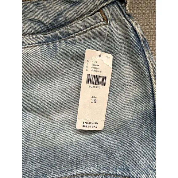 Maeve Zippered Micro Shorts size 30 New