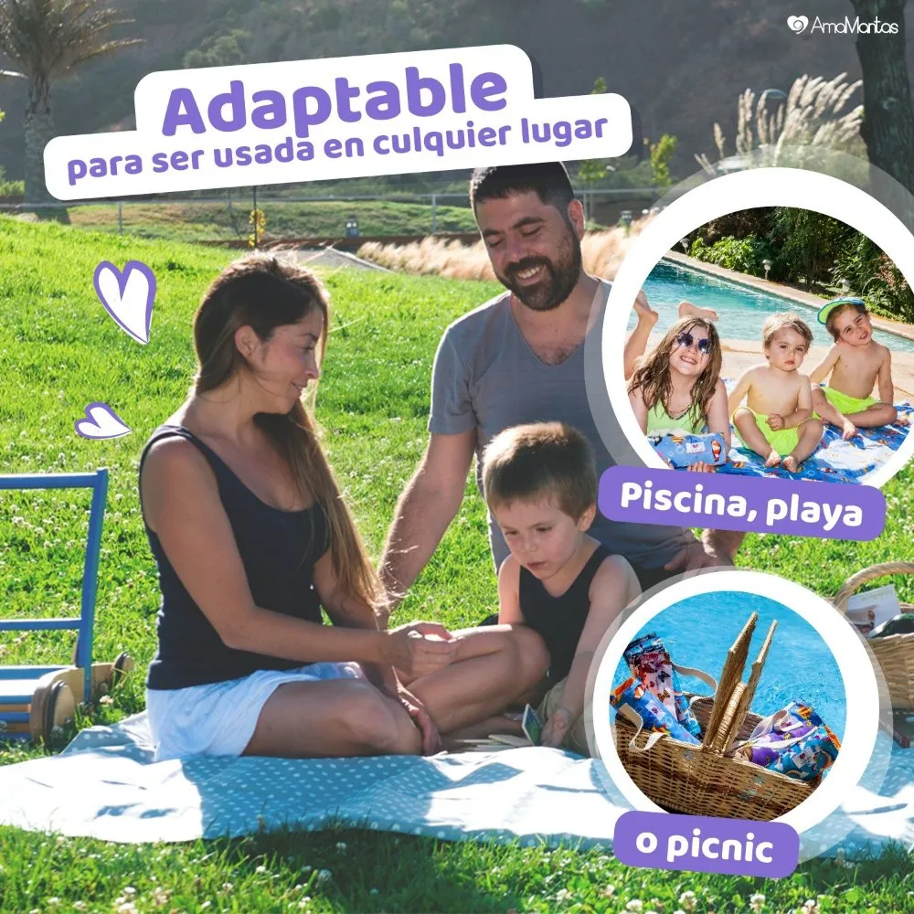 Manta impermeable picnic Amamantas
