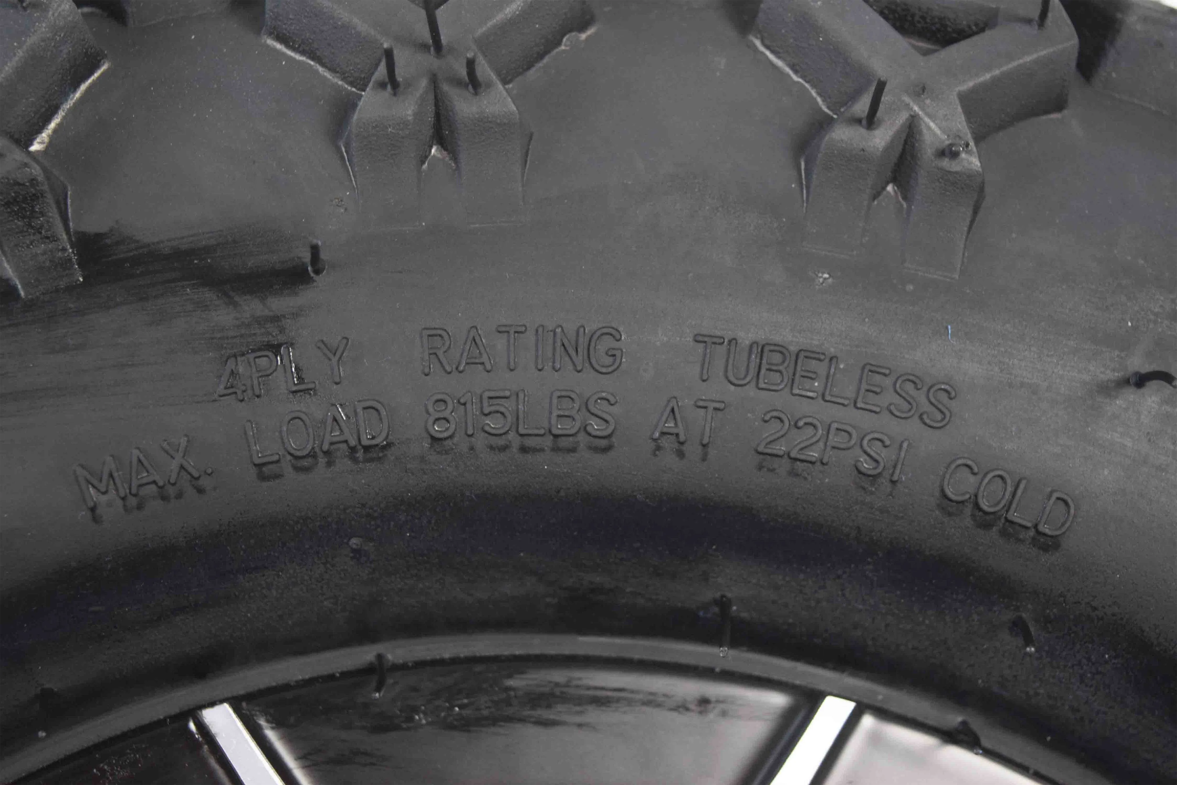 MASSFX SL 20x1010 Front/Rear Golf Cart Tire, PIT VIPER Black Wheel 10x7 4/101.6