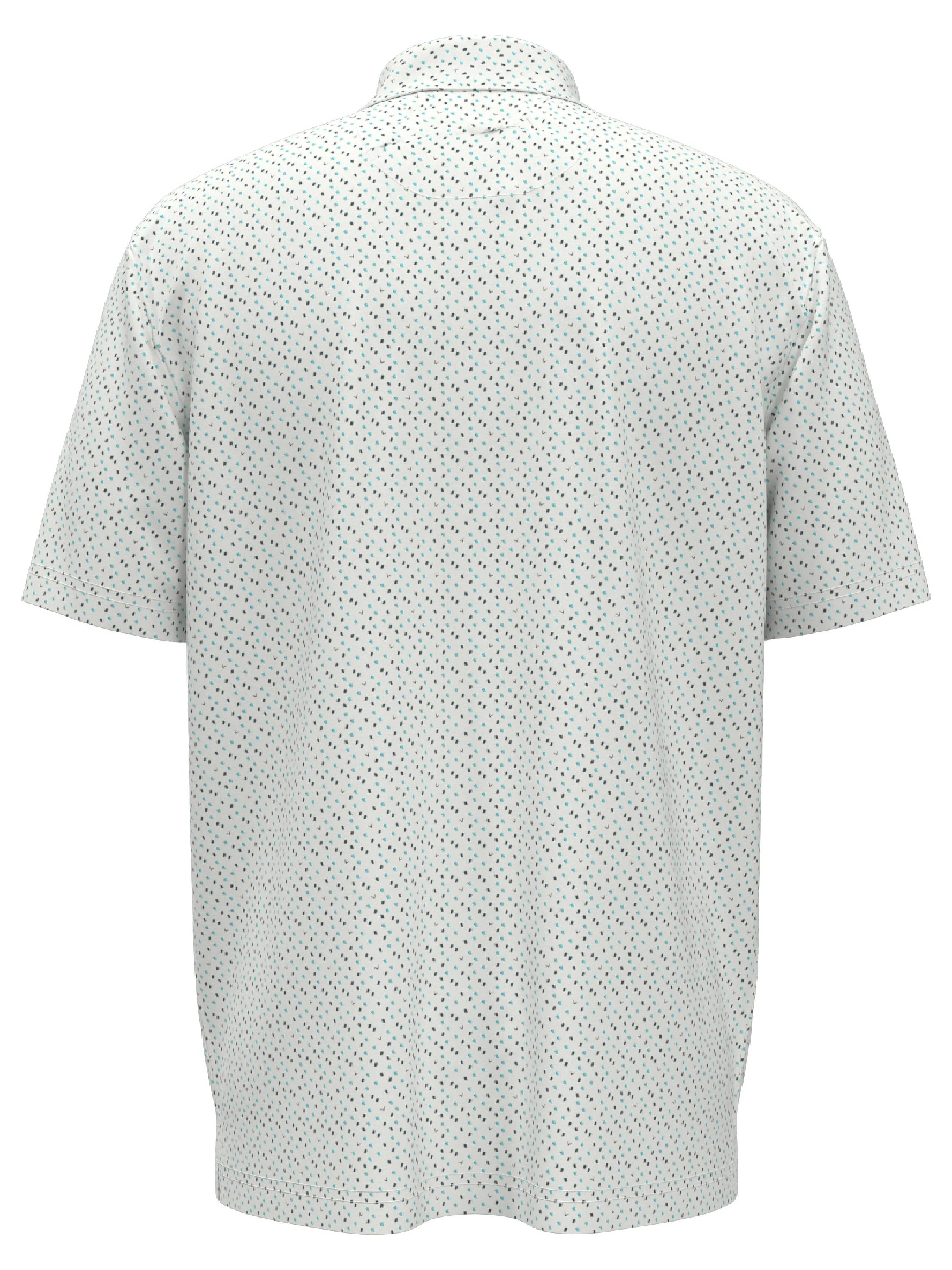 Mens All Over Score Card Print Polo