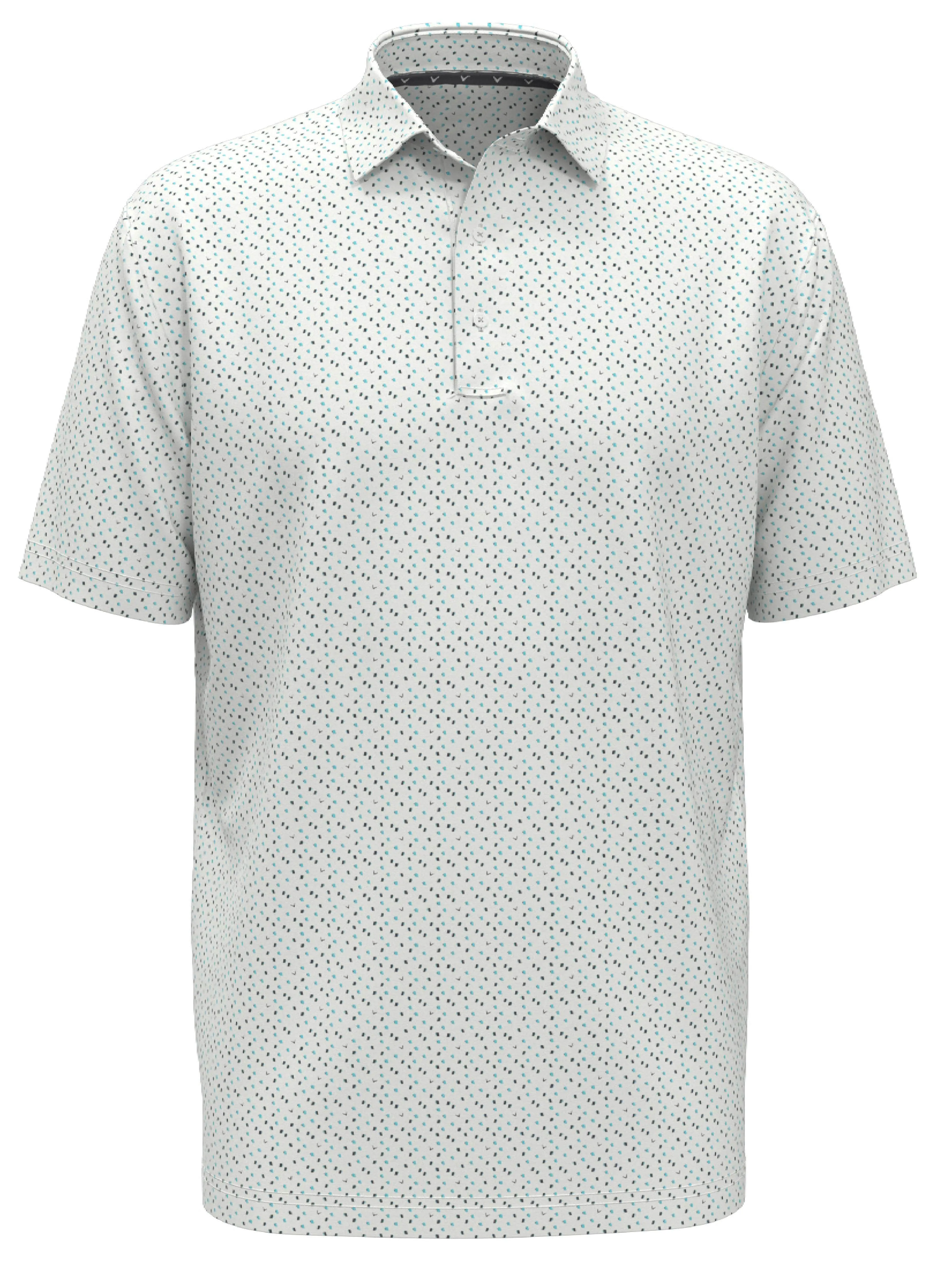 Mens All Over Score Card Print Polo