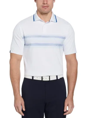 Mens Engineered Roadmap Chevron Print Polo