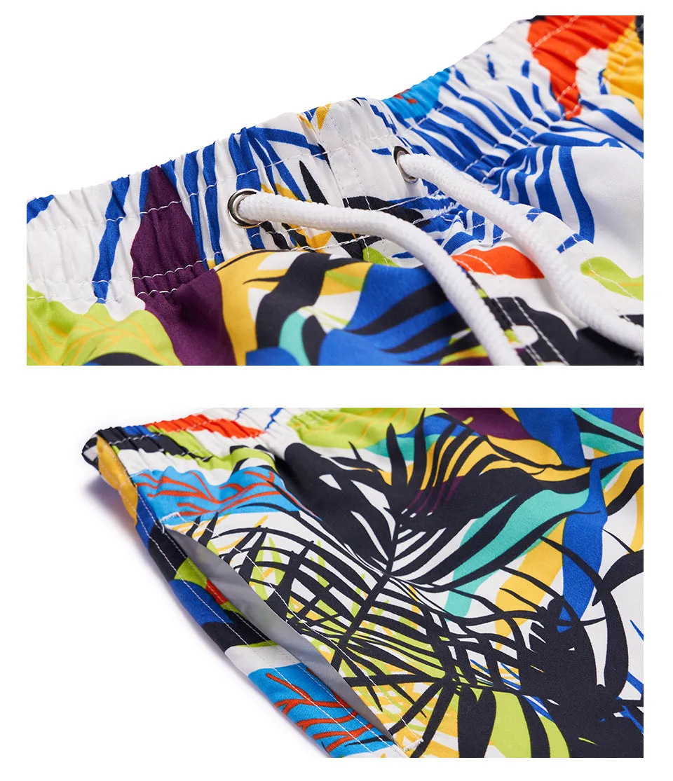 Men's Hawaiian Beach Shirts and Shorts Suit