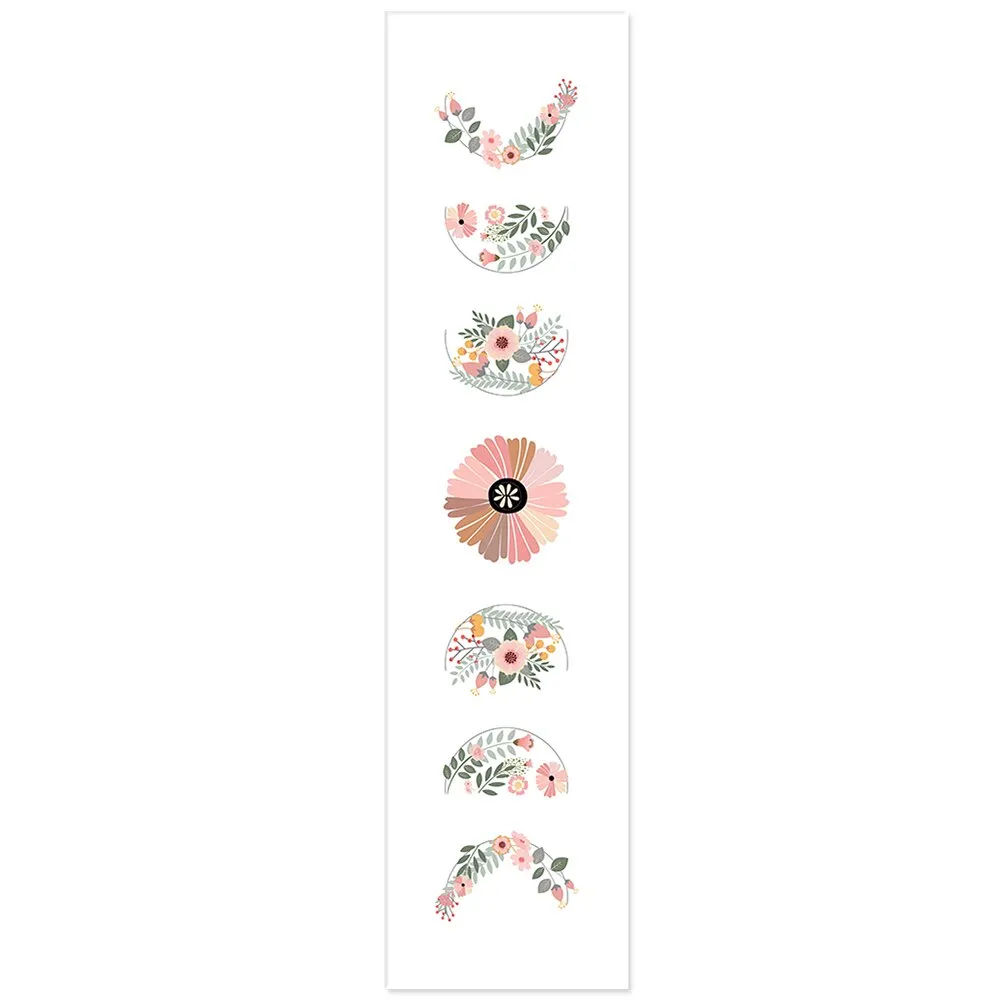 Moon Phase Tapestry Wall Hanging Flowers Moon Black and White Wall Art Tapestries for Bedroom Living Room Drom Home Decor