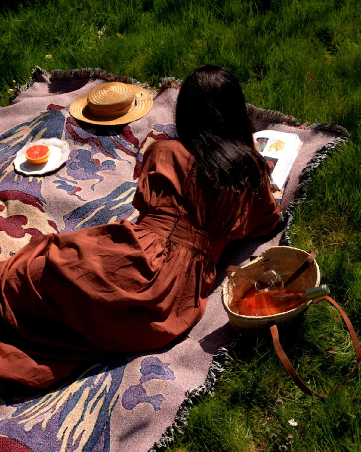 Mount Lucio Picnic Blanket-Throw
