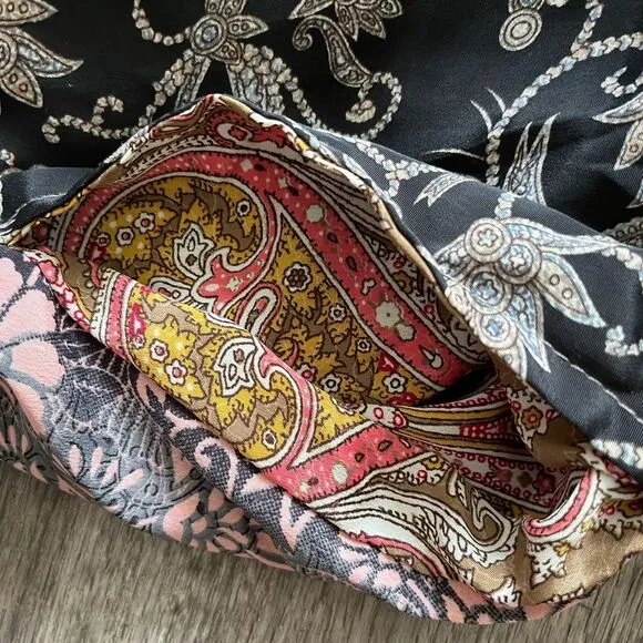 Multi-Print Longline Kimono O/S Cardigan Duster Paisley Animal Print Hippie