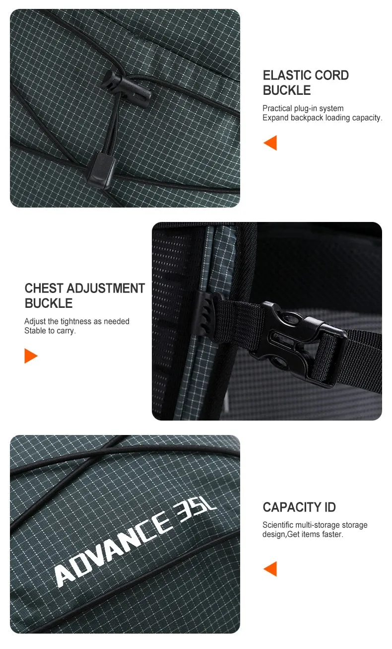 Multifunctional waterproof breathable backpack outdoor sports bags for men hiking camping