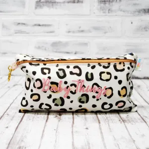 Neutral Leopard Personalized Reusable Food Bag