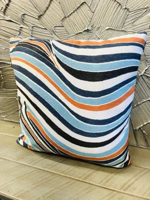 NEW 16”x16” indoor/outdoor decorative pillow with removable zippered cover