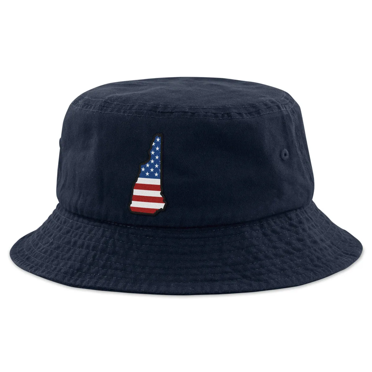 New Hampshire USA Patch Bucket Hat