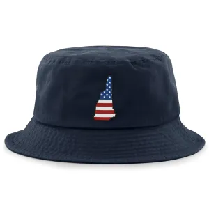 New Hampshire USA Patch Bucket Hat
