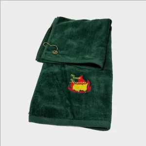 No Gods No Masters Green Custom Embroidered Golf Towel