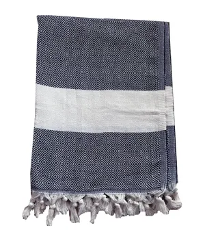 Nordvind Navy Blue Turkish Towel
