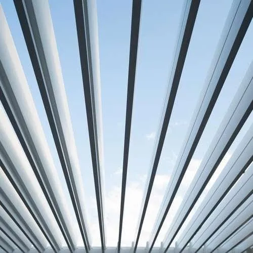 Nova Titan Aluminium Pergola 6m x 3m Rectangular with Glass sliding Doors - Grey