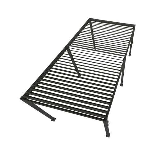 Nova Titan Aluminium Pergola 6m x 3m Rectangular with Glass sliding Doors - Grey