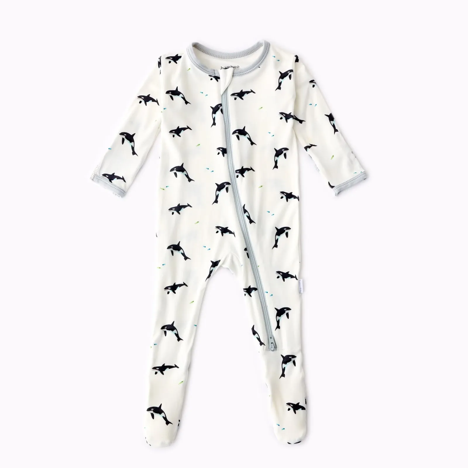 Orca Zippered Footie