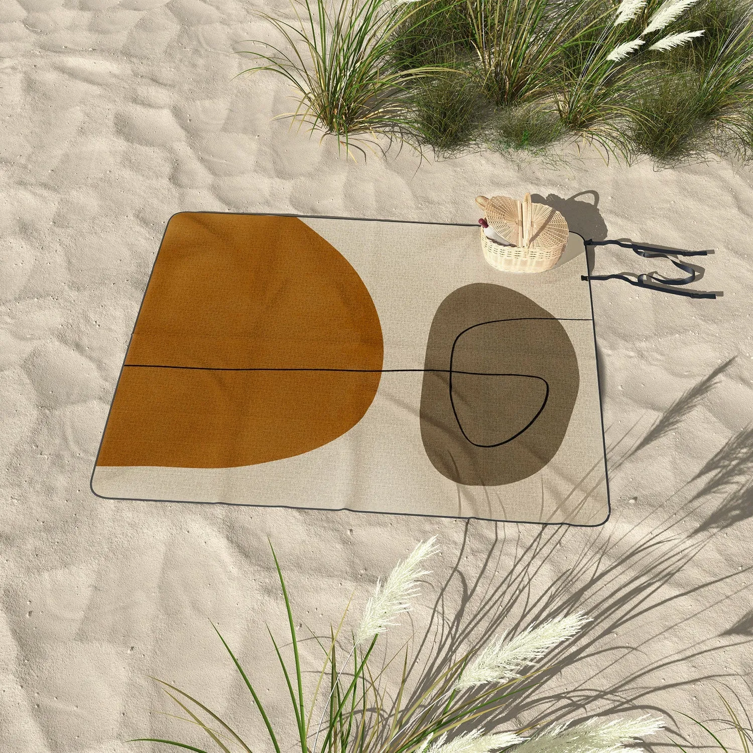 Organic Abstract ShapesII Picnic Blanket