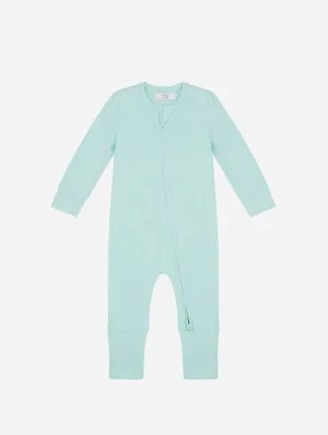 Organic Cotton Zippered Sleepsuit | Mint