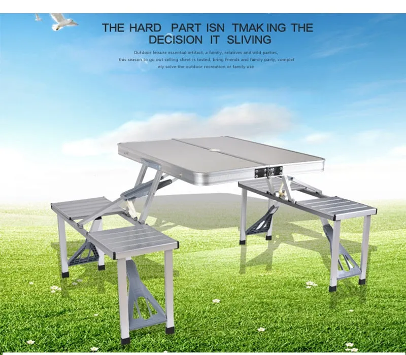 Outdoor Aluminium Alloy Picnic Waterproof Table