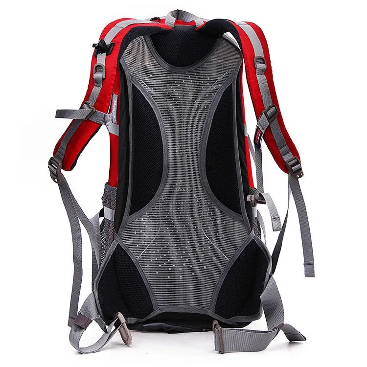 Outdoor bag waterproof nylon backpack camping hiking professional mountaineering bag 45L