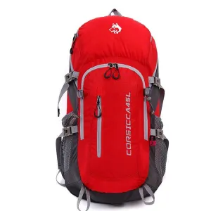 Outdoor bag waterproof nylon backpack camping hiking professional mountaineering bag 45L