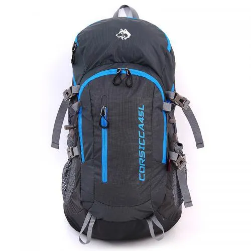 Outdoor bag waterproof nylon backpack camping hiking professional mountaineering bag 45L
