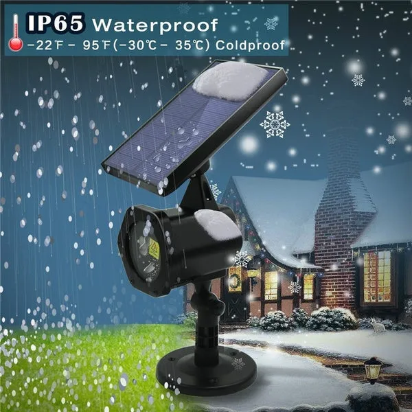 Outdoor LED Laser Projector Solar Light Home Garden Party Christmas Lights Waterproof