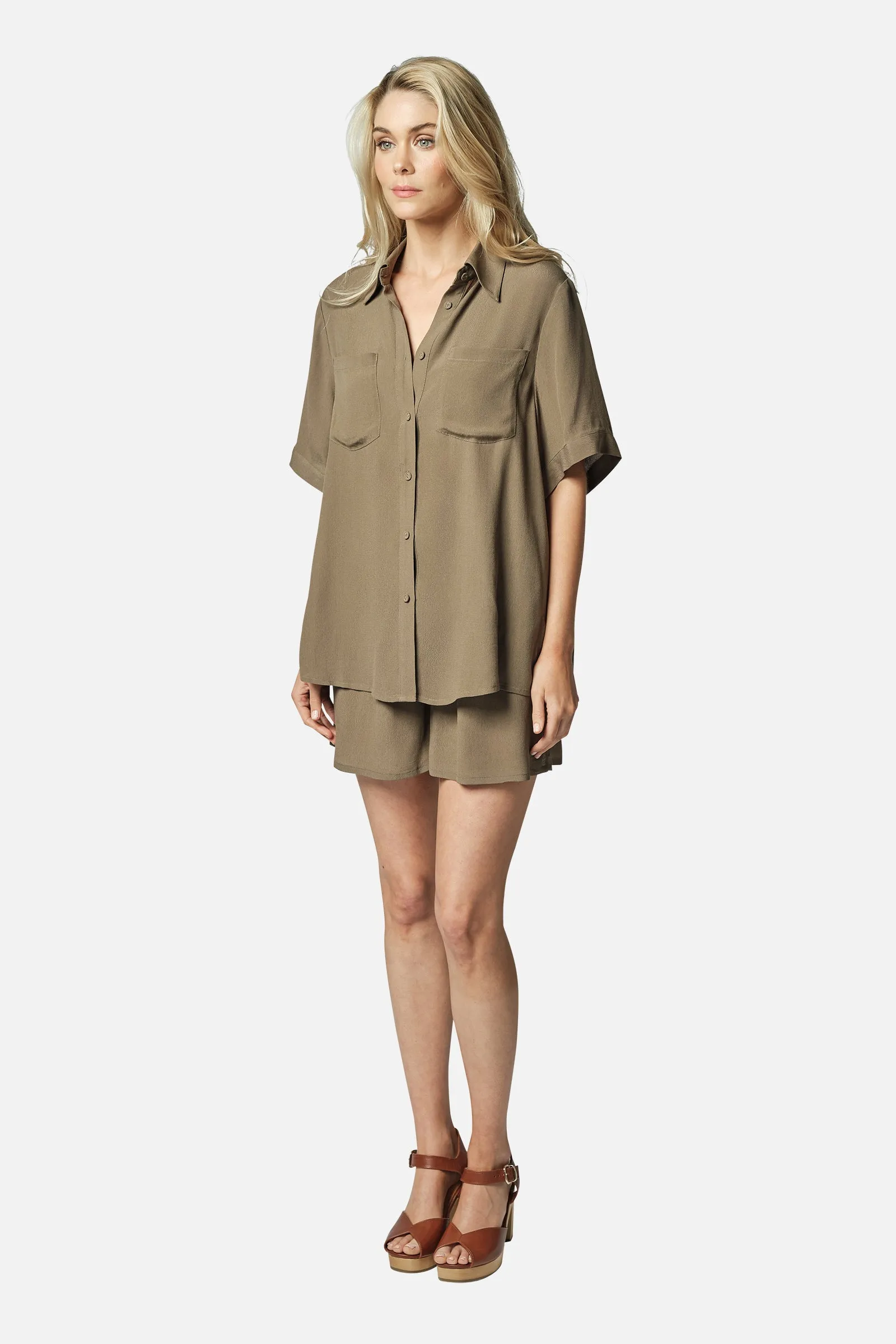 Palazzo Shorts KHAKI