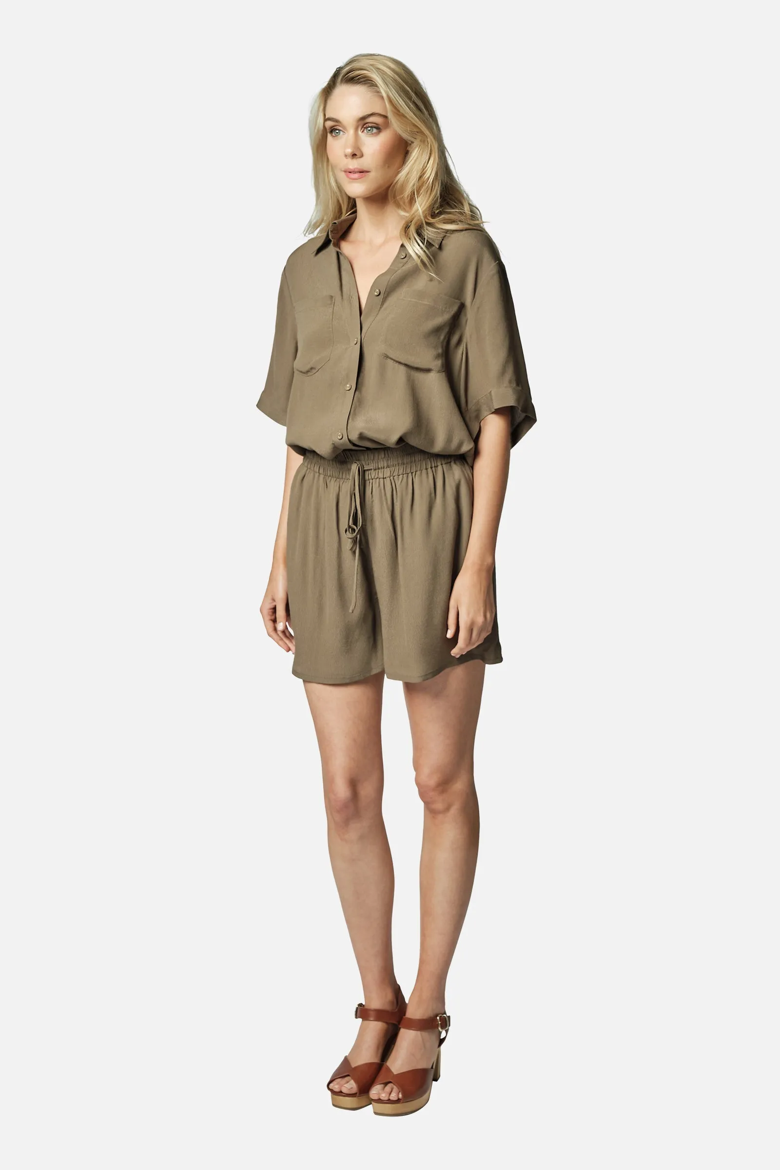 Palazzo Shorts KHAKI
