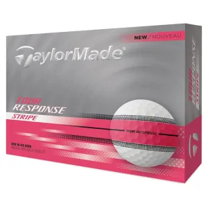 Pelotas de golf TaylorMade Tour Response Stripe, paquete de 12