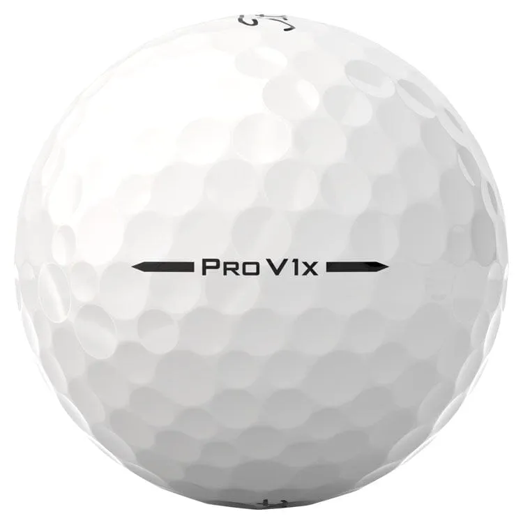 Pelotas de golf Titleist Pro V1x blancas (paquete de 12)