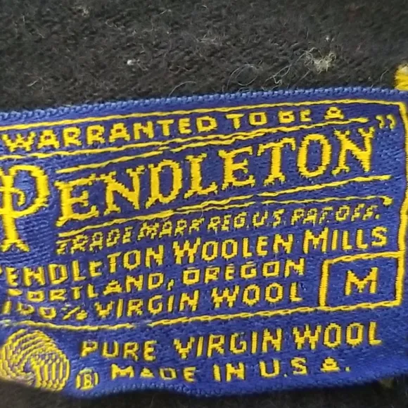 Pendleton Wool 3/4 Zip Pullover Sweater Medium