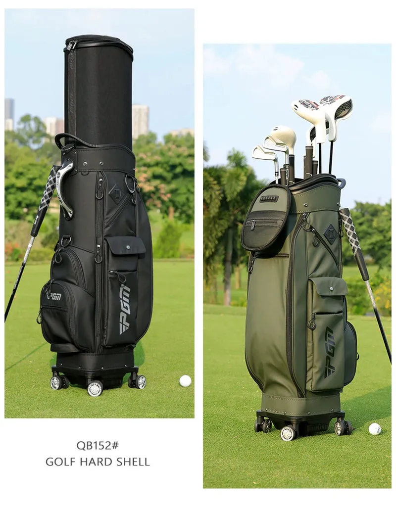 PGM GOLF Four Spinner Wheels Retractable Travel Cart Bag QB152