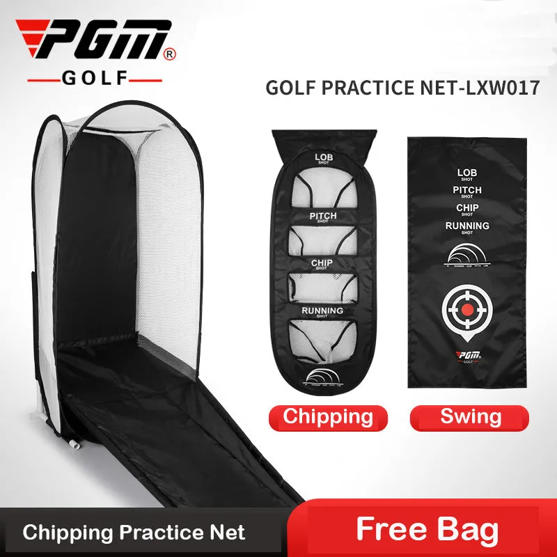 PGM GOLF Practice Chipping Net with Ball Return Track LXW017 