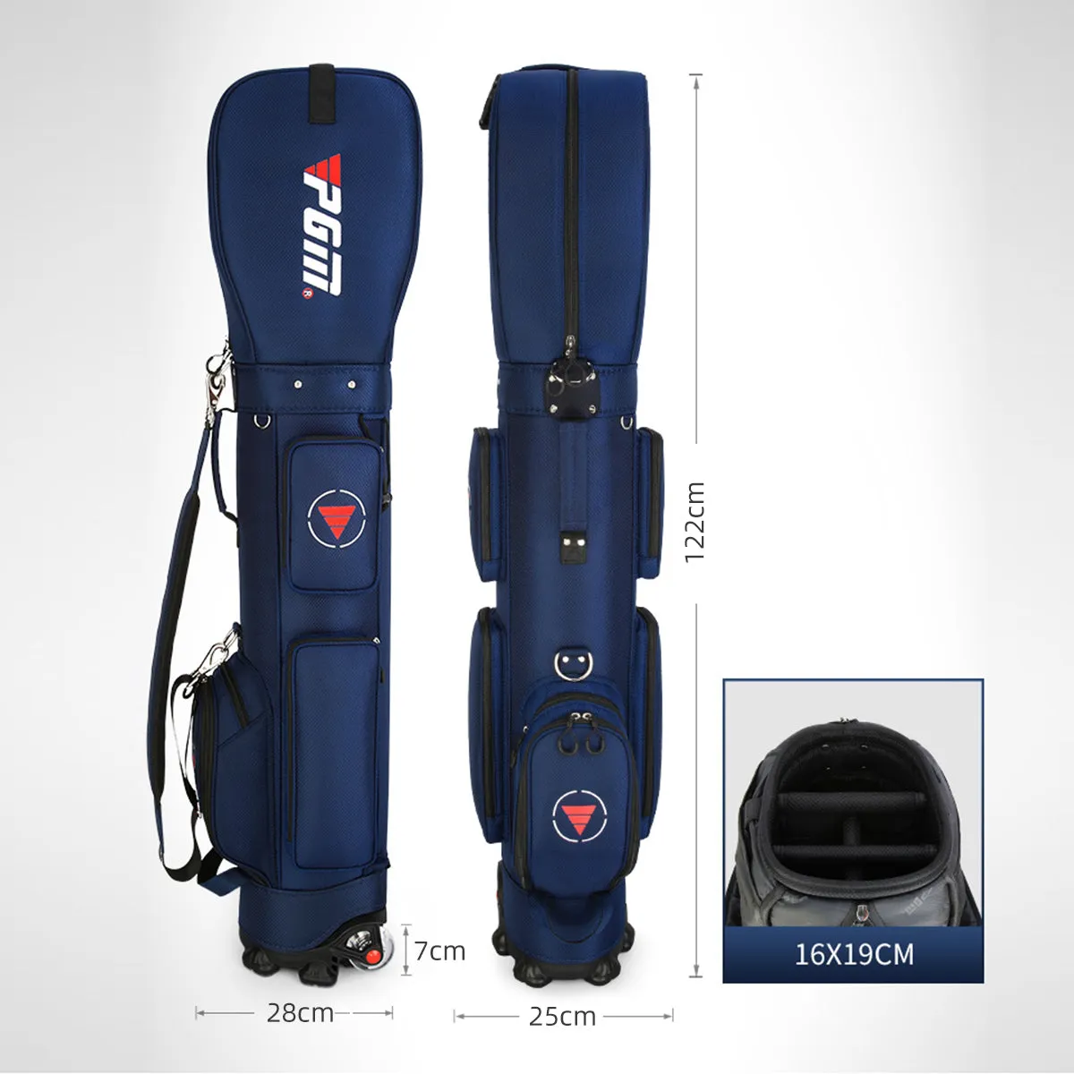 PGM QB069  Lightweight Golf Travel Bag With Wheels