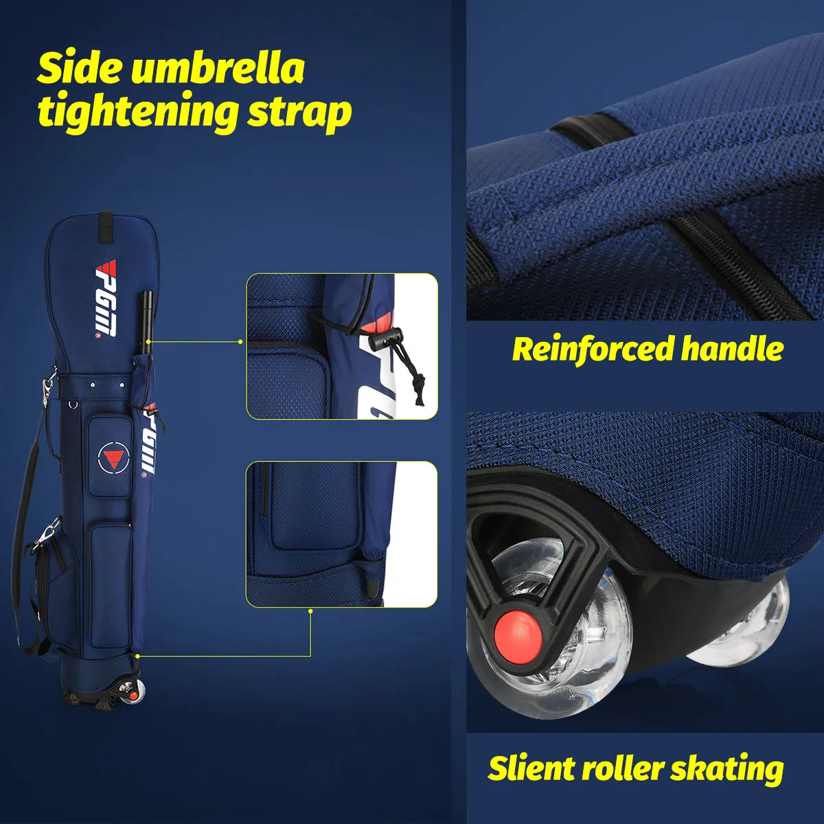 PGM QB069  Lightweight Golf Travel Bag With Wheels