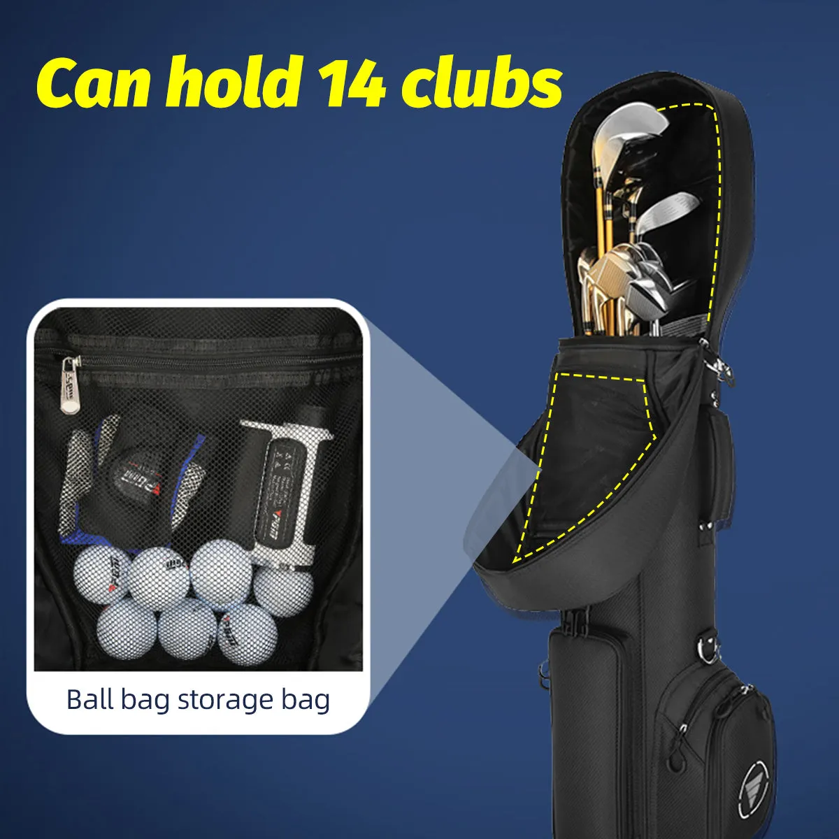 PGM QB069  Lightweight Golf Travel Bag With Wheels