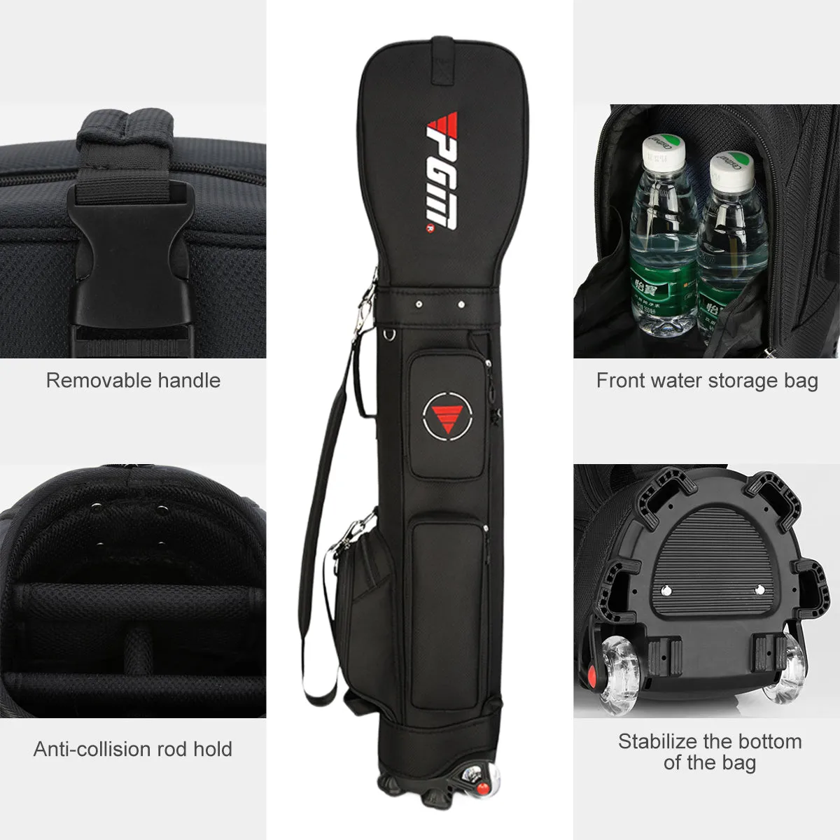 PGM QB069  Lightweight Golf Travel Bag With Wheels