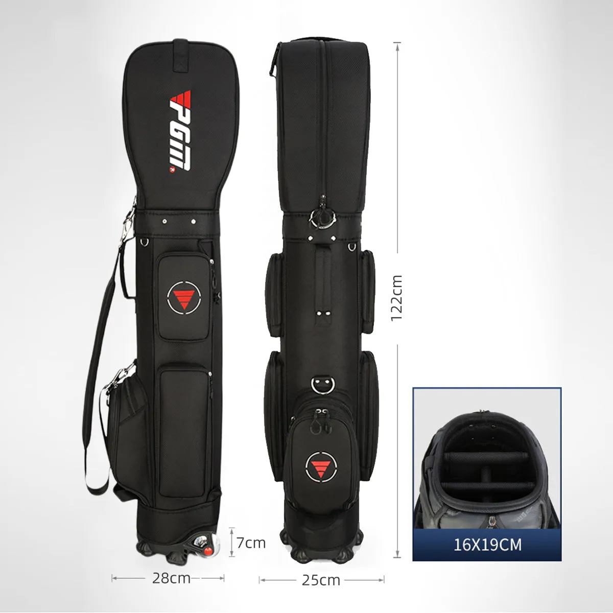 PGM QB069  Lightweight Golf Travel Bag With Wheels