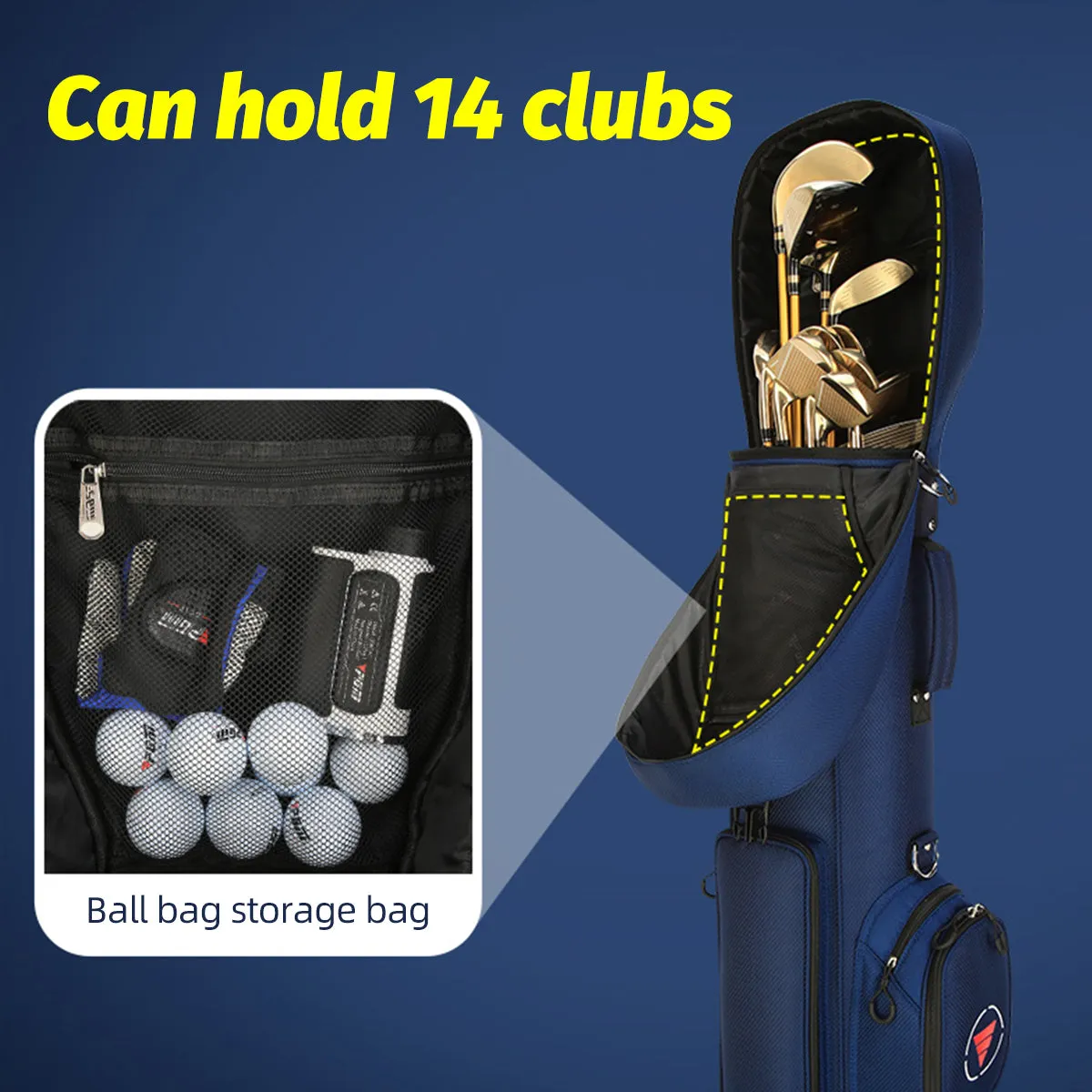 PGM QB069  Lightweight Golf Travel Bag With Wheels