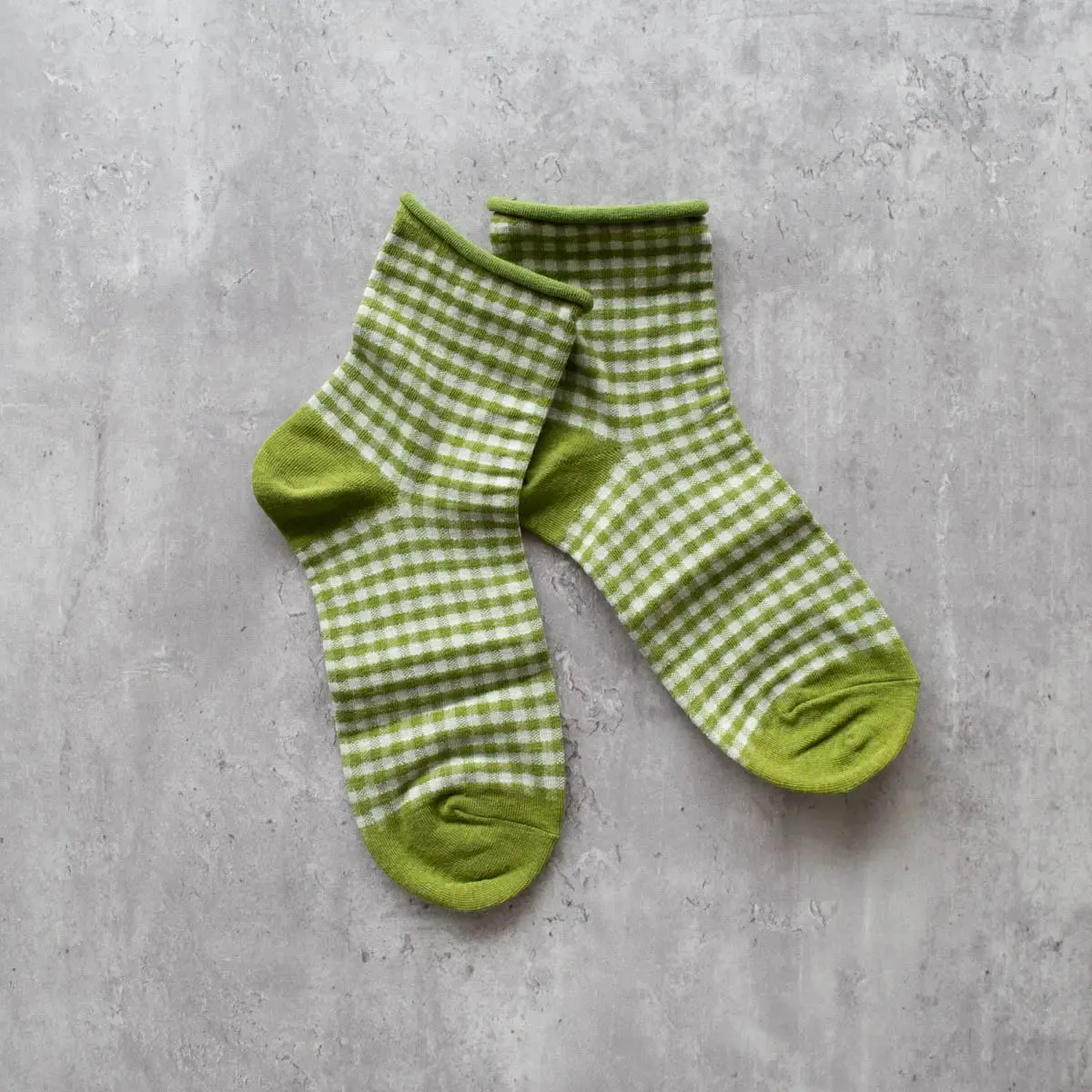 Picnic Mid Crew Socks in Olive