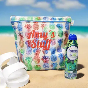 Pineapple Vibes Personalized Reusable Food Bag