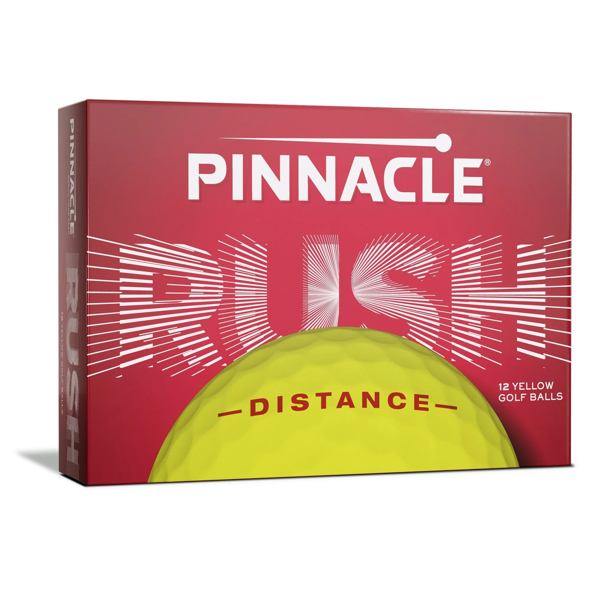 Pinnacle Rush Distance Yellow Golf Balls 15Pk