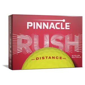 Pinnacle Rush Distance Yellow Golf Balls 15Pk