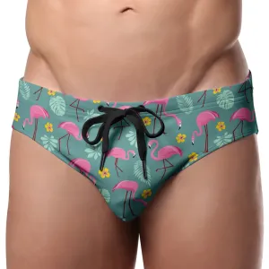 Pool Boy Flamingos Swim Brief