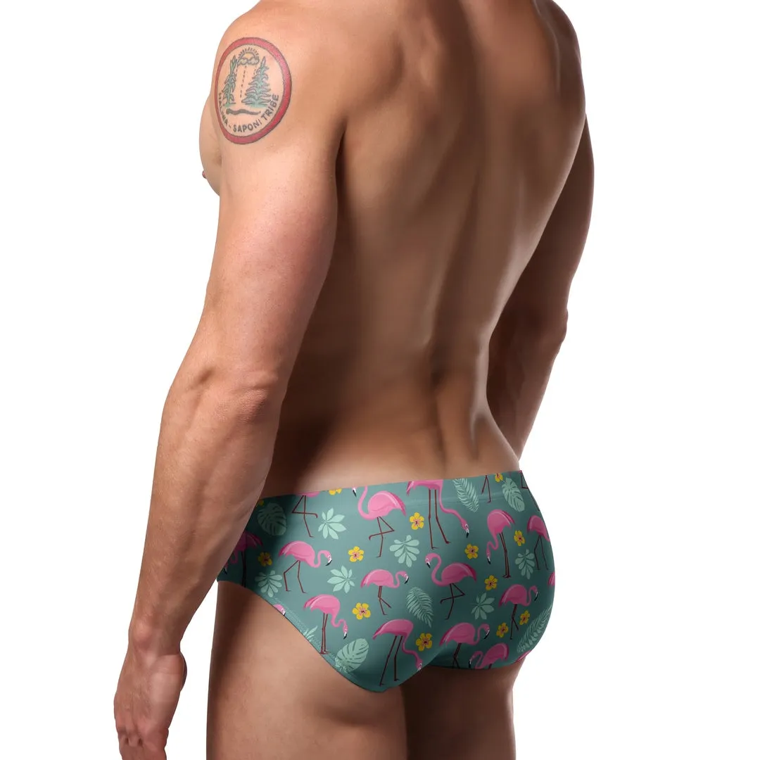 Pool Boy Flamingos Swim Brief