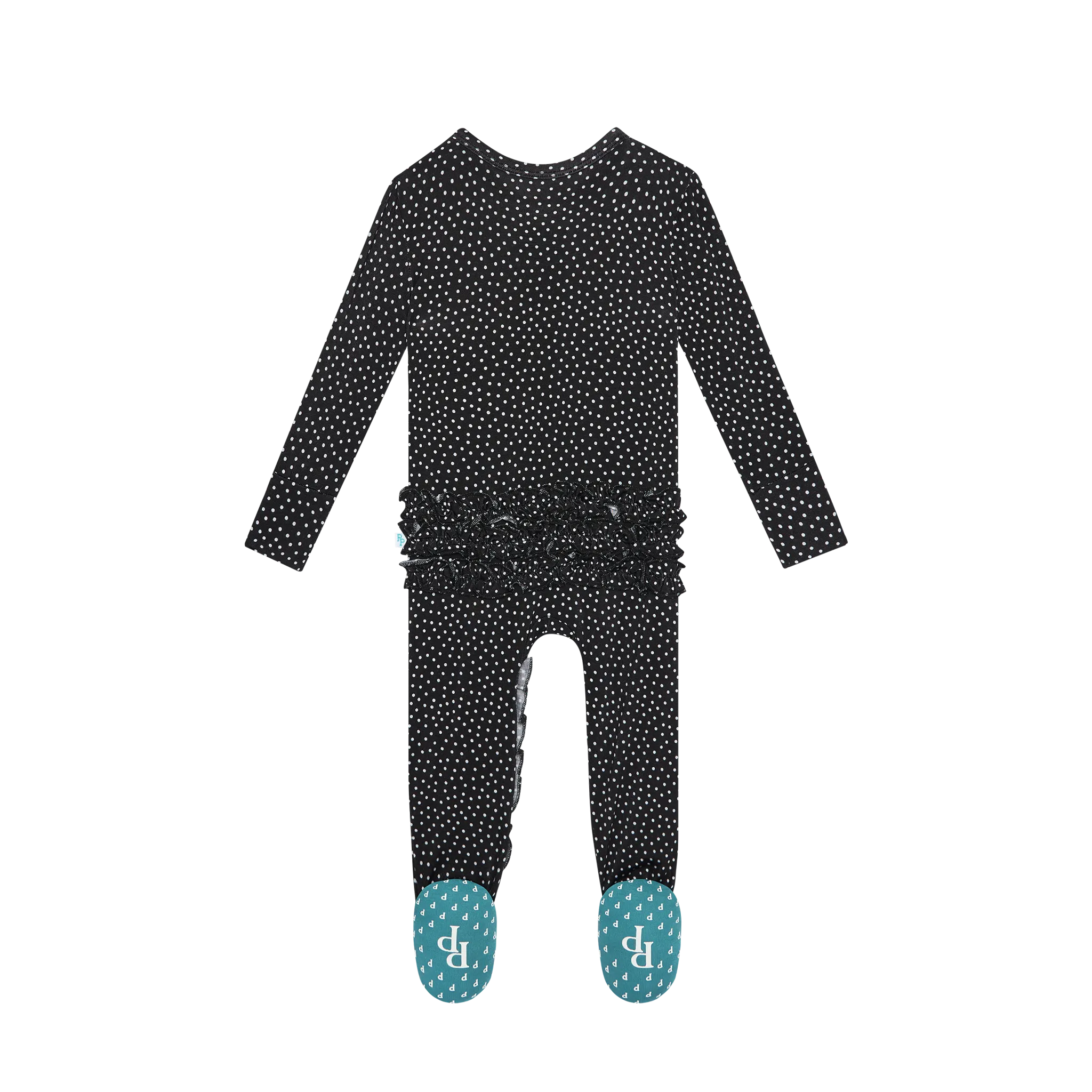 Posh Peanut Aggie Ruffled Zippered Footie