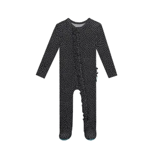 Posh Peanut Aggie Ruffled Zippered Footie