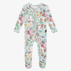 Posh Peanut Faye Ruffled Zippered Footie