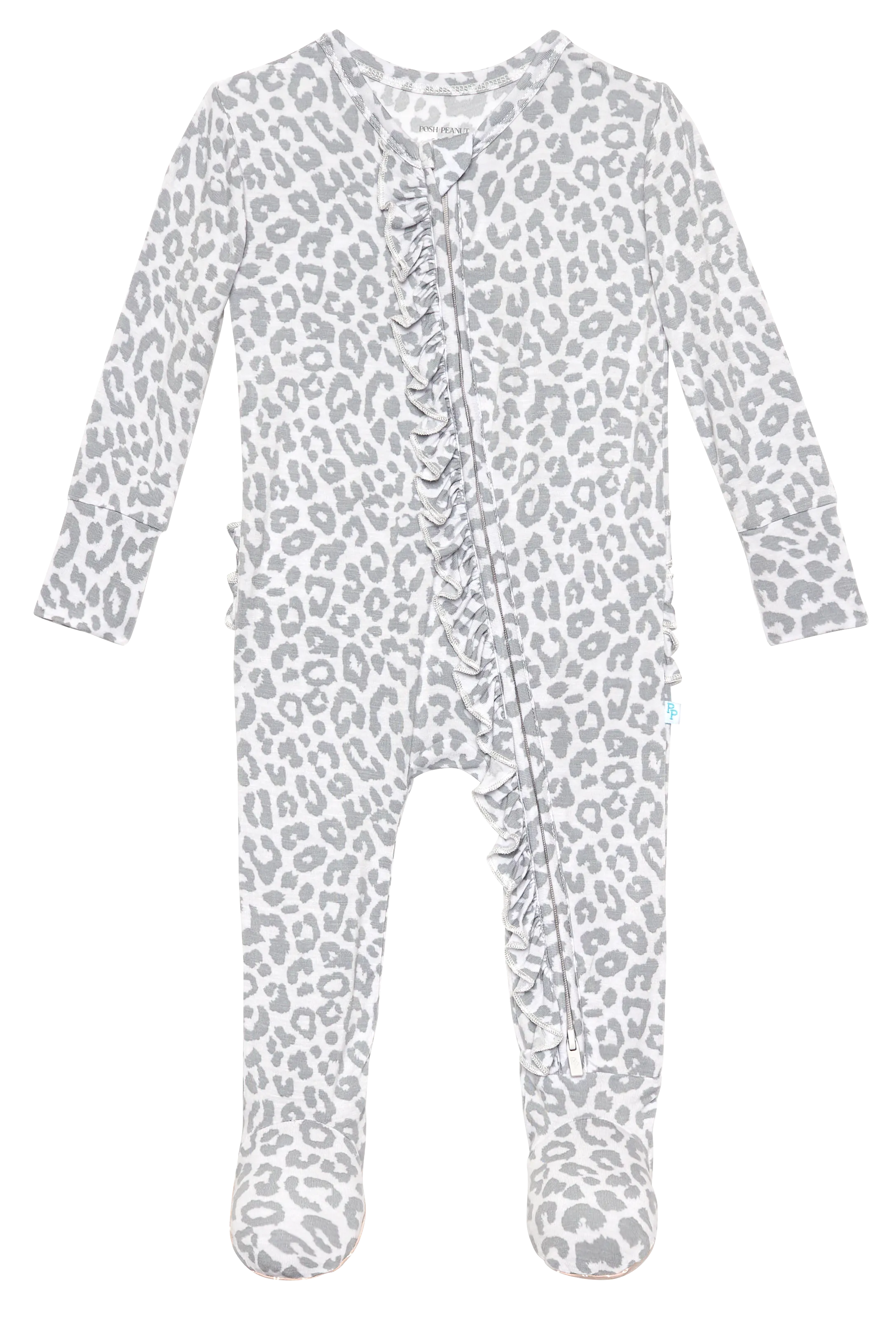 Posh Peanut Minka Ruffled Zippered Footie